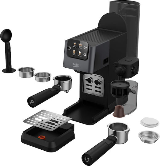 Beko Mașină de Espresso 1600W Presiune 20bar pentru Cappuccino Maro CEP5464DX