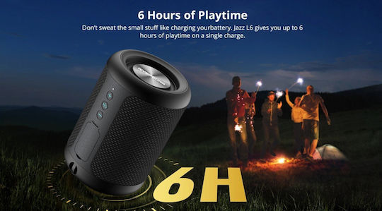 Riversong Jazz L6 Ηχείο Bluetooth 5W με Διάρκεια Μπαταρίας έως 6 ώρες Μαύρο