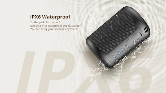 Riversong Jazz L6 Ηχείο Bluetooth 5W με Διάρκεια Μπαταρίας έως 6 ώρες Μαύρο