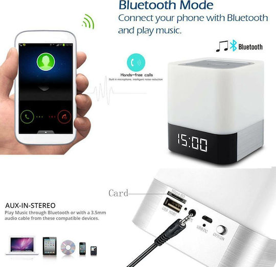 Musky DY28 Plus Bluetooth високоговорител 5W с живот на батерията до 8 часа Бял