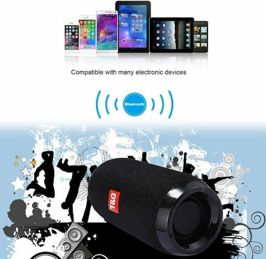 T&G TG-117 Ηχείο Bluetooth 5W με Ραδιόφωνο και Διάρκεια Μπαταρίας έως 4 ώρες Blue/Orange