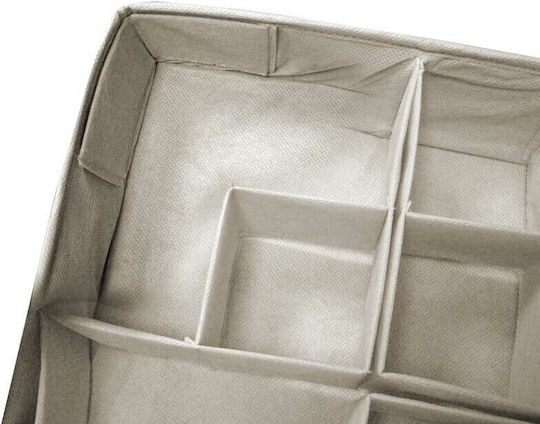 Ordinett Italy Drawer Organizer Case 30.5x30.5x10cm Tnt 0.27kg Divider Large Modular Beige Non-Woven Fabric Tnt