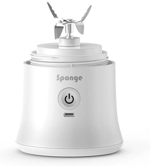 Sponge Blender Cu Cană Din Plastic 600 Ml Albă