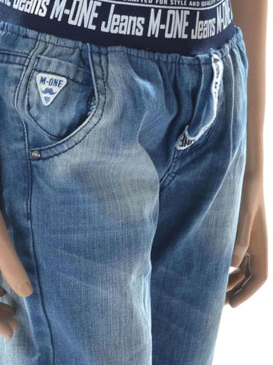 Παντελόνι Jean M-one Miss One Ελαστική Μέση 16097-504-30-00071 Αγόρι
