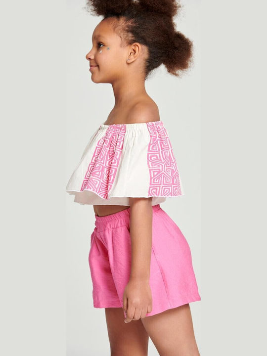Melin Rose Crop Top Mrs23-0294 Rosa