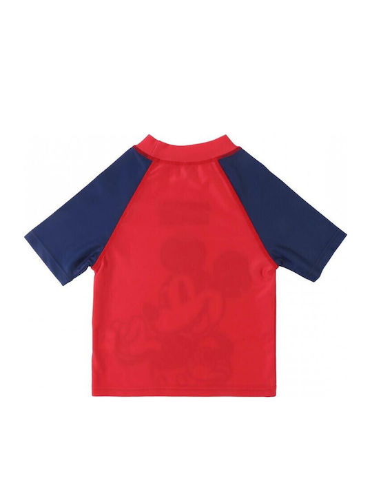 Cerda Kids Swimwear Rashguard Uv Mickey Mouse Red Cerda Kids Swimwear Rashguard Uv Mickey Mouse Red