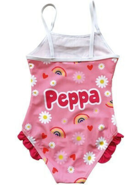Arditex Παιδικό Μαγιό Ολόσωμο Peppa Pig Ροζ