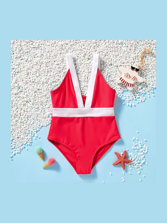 Costum De Baie Pentru Copii Întreg Roșu Pentru Fetițe