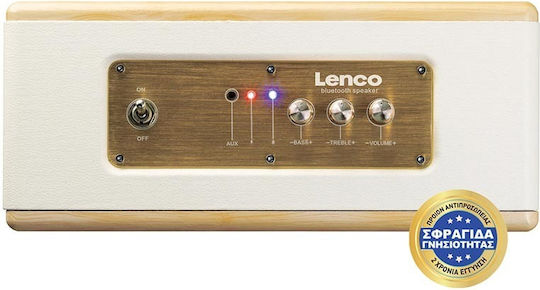 Lenco BT-300 Bluetooth Speaker 20W with Battery Life up to 4 hours Beige
