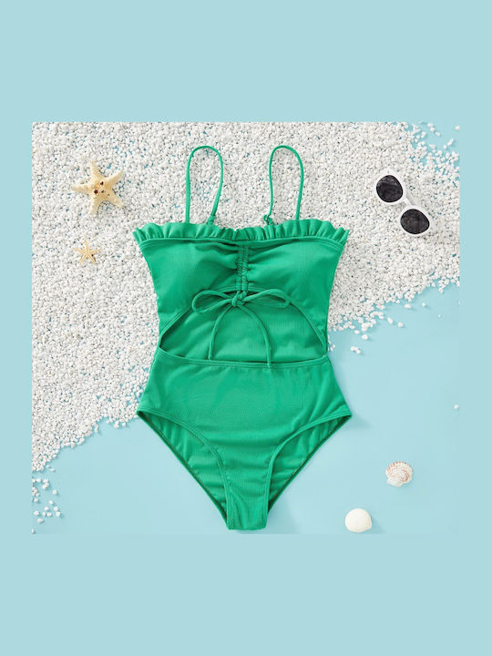 Costume De Baie Verde Mamă Fiică