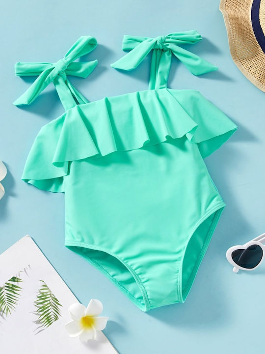 Costum De Baie Pentru Copii Întreg Verde Fete
