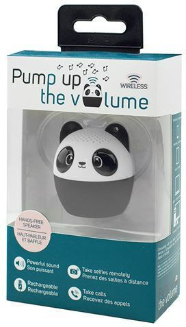 Legami Milano Pump Up The Volume Panda Mini Ηχείο Bluetooth με Διάρκεια Μπαταρίας έως 3 ώρες Μαύρο