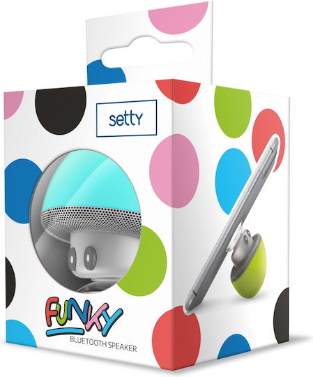 Setty Mushroom Ηχείο Bluetooth 3W με Διάρκεια Μπαταρίας έως 2.5 ώρες Γαλάζιο