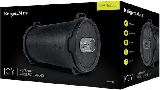 Kruger & Matz Joy Ηχείο Bluetooth 12W με Ραδιόφωνο και Διάρκεια Μπαταρίας έως 2 ώρες Μαύρο