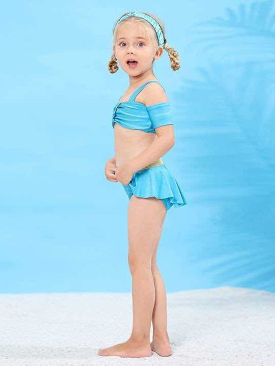 iEFiEL Kids Swimwear Bikini Light Blue