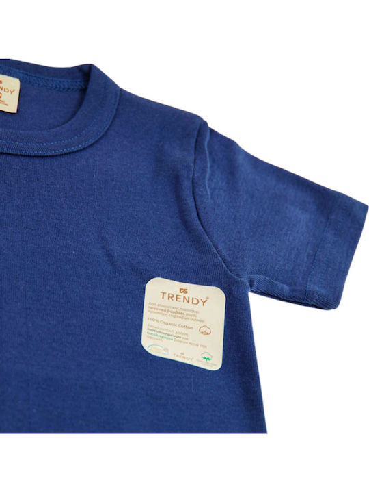 Trendy Daniel Teenager Unterhemd Baumwoll Blau