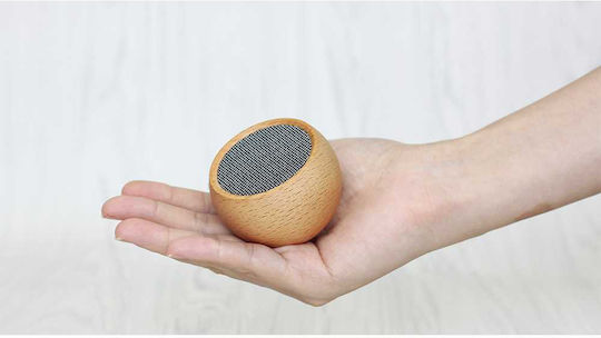 Gingko Tumbler Selfie Boxă Bluetooth 3W cu Durată de Baterie până la 10 ore Natural Maple