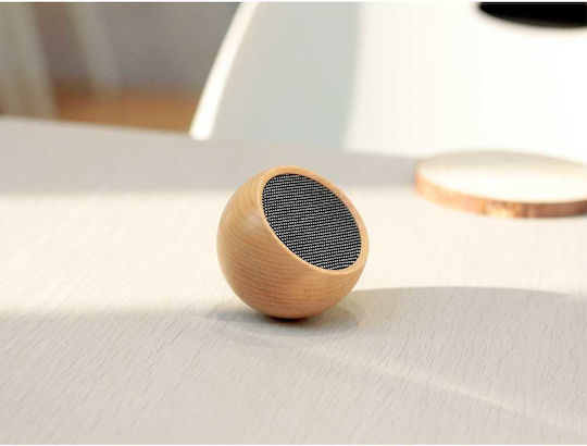 Gingko Tumbler Selfie Boxă Bluetooth 3W cu Durată de Baterie până la 10 ore Natural Maple