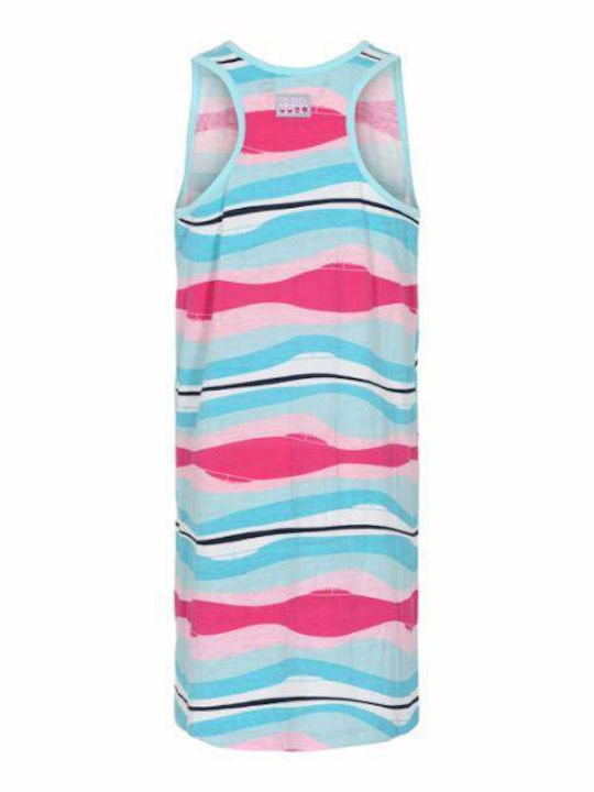11010042-478 Lego Girls All-over-print Summer Dress Pink Green Color
