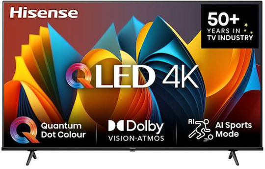 Hisense Smart Τηλεόραση 43" 4K UHD QLED E7N HDR (2024) 43E7NQ