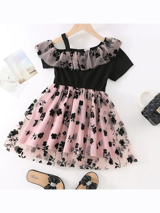 Φορεματάκι Stylish Floral Μαύρο