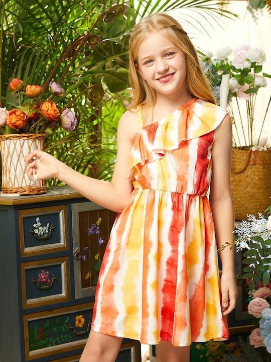 Girls Dress Everyday Yellow Red