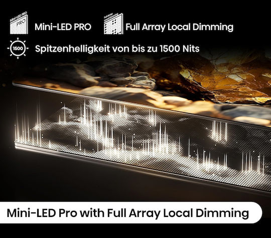 Hisense Smart Τηλεόραση 75" 4K UHD Mini LED U8N HDR (2024) 75U8NQ