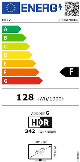 Metz Smart Τηλεόραση 75" 4K UHD LED 75MNE9000Z HDR (2024)