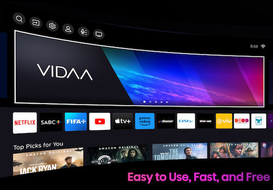 Hisense Smart Television 50" 4K UHD LED 50A6K HDR (2023)