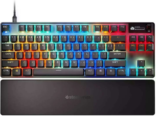 SteelSeries Apex Pro TKL Gen 3 Gaming Μηχανικό Πληκτρολόγιο Tenkeyless με SteelSeries OmniPoint διακόπτες και RGB φωτισμό (Αγγλικό US)