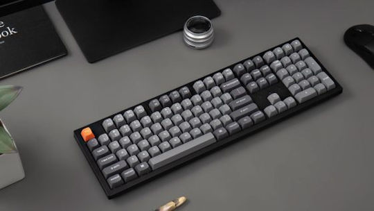 Keychron K10 Max QMK Wireless Gaming Mechanical Keyboard with Keychron Super Brown switches and RGB lighting (English US)
