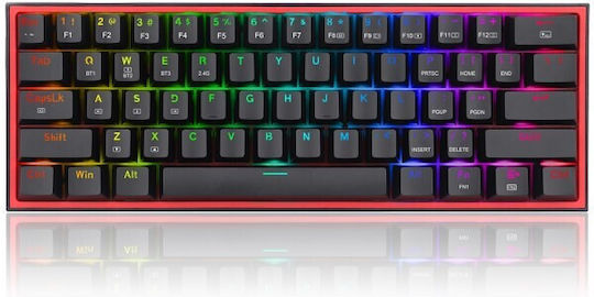 Redragon K616 RGB Fizz Pro Ασύρματο Gaming Μηχανικό Πληκτρολόγιο Tenkeyless με Custom Red διακόπτες και RGB φωτισμό (Αγγλικό US)