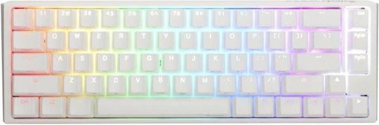 Ducky One 3 SF Gaming Mechanical Keyboard 65% with Cherry MX Silent Red switches and RGB lighting (English US) Pure White