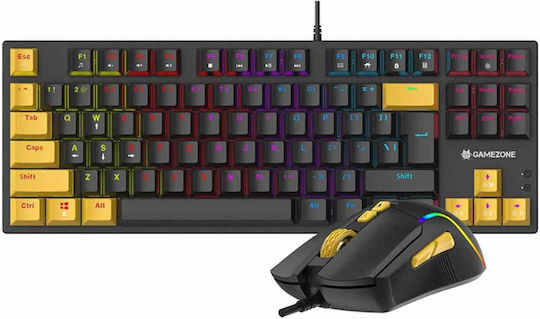 Tracer GameZone Hornet 87 Σετ Gaming Μηχανικό Πληκτρολόγιο με RGB φωτισμό & Ποντίκι (Αγγλικό US)