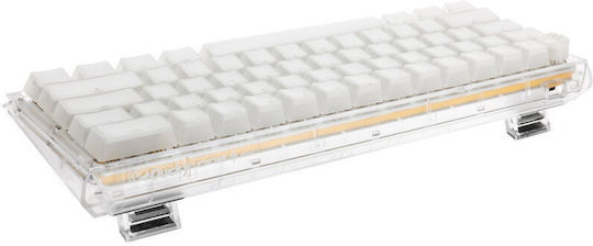 Ducky One 3 Aura Mini Gaming Mechanical Keyboard 60% with Kailh MX Jellyfish switches and RGB lighting (English US) White