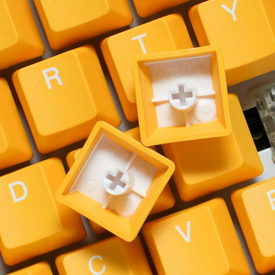 Ducky One 3 Gaming Keyboard Tenkeyless with Cherry MX Silver switches and RGB lighting (English US) Yellow