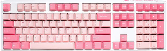 Ducky One 3 Gossamer Gaming Μηχανικό Πληκτρολόγιο με Cherry MX Black διακόπτες (Αγγλικό US) Ροζ