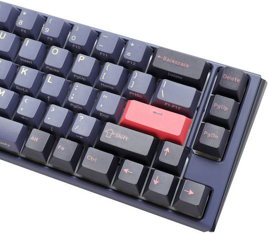 Ducky Wired One 3 Cosmic Sf Gaming Mechanical Keyboard 65% with Cherry MX Silent Red switches and RGB lighting (English US)