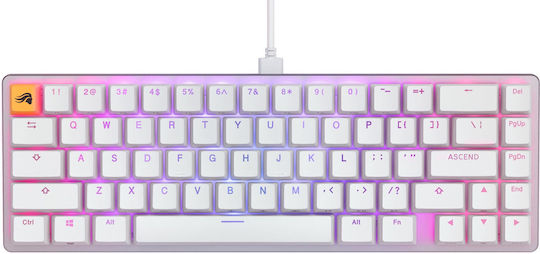 Glorious PC Gaming Race Glorious Gmmk 2 Compact Gaming Mechanical Keyboard Tenkeyless with Glorious Fox switches and RGB lighting (English US) White