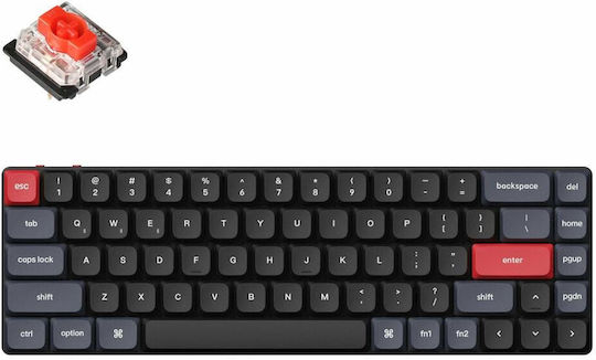 Keychron K7 Pro K7P-H1 Kabelloses Gaming-Technik Tastatur 65% mit Gateron Rot Schaltern und RGB-Beleuchtung (Englisch US)