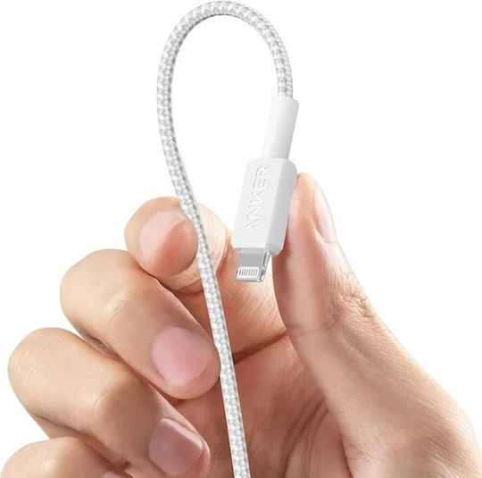 Anker Regular la Cablu Lightning Alb 1.8m (A81B6G21)