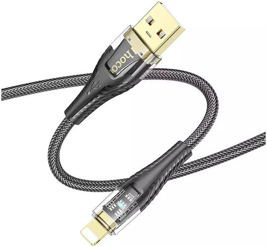 Hoco USB-A zu Lightning Kabel 18W Schwarz 1.2m (HOC-606967)