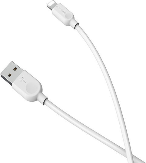 Borofone LinkJet BX14 USB to Lightning Cable Λευκό 3m