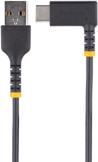 StarTech Angle (90°) USB-C to Lightning Cable Μαύρο 1m (RUSB2CLTMM1MR)