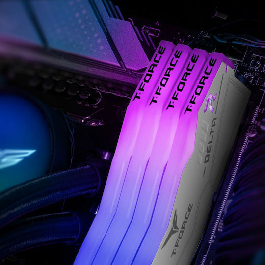 TeamGroup Delta RGB 32GB DDR5 RAM with 2 Modules (2x16GB) and 6400 Speed for Desktop