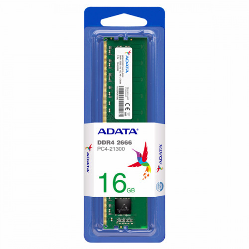 Adata 16GB DDR4 RAM cu Viteză 2666 pentru Desktop (AD4U266616G19