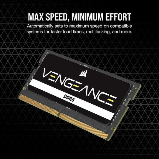 Corsair Vengeance DDR5 with Module 1x16GB and Speed 5200 for Laptop
