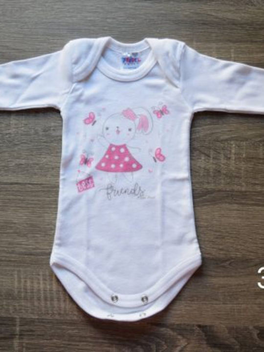 Mädchen Baby-Body Langärmliges