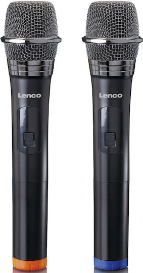 Lenco Wireless Karaoke Microphone MCW-020BK Set of 2 MCW-020BK Black