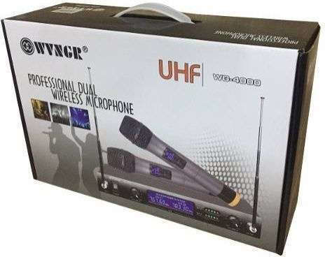 WVNGR Karaoke Amplifier with Wireless Microphones WG-4000 WG-4000 Black